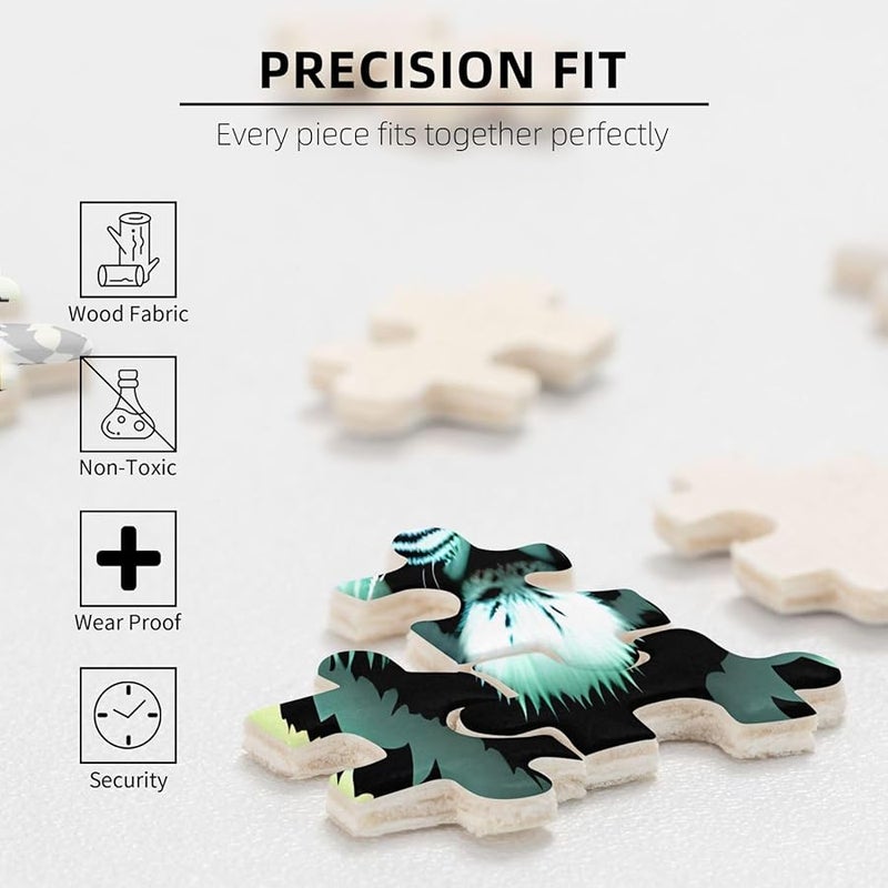 Phayah Little Fat Tiger 500 قطعة لغز للأطفال الديكور المنزلي 20.4 × 15 بوصة - Image 5